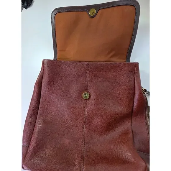 FOSSIL Claire Brown Brandy Convertible Leather Medium Backpack - Picture 4 of 9